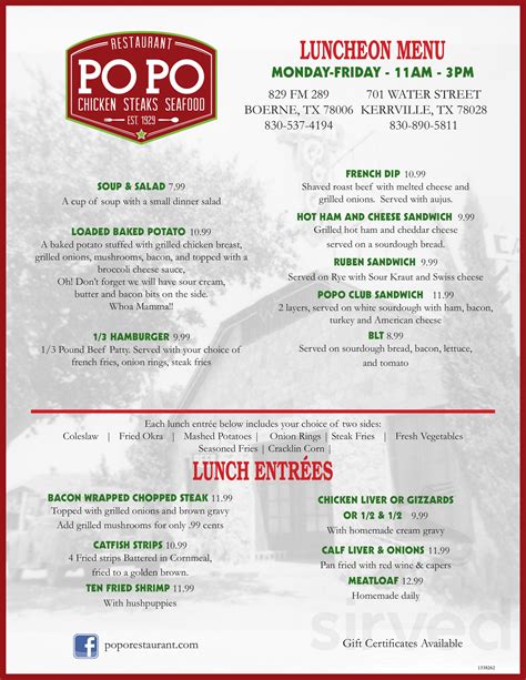 Popo restaurant - Order delivery or pickup from Po Po Trattoria Pizzeria (Huebner Rd) in San Antonio! View Po Po Trattoria Pizzeria (Huebner Rd)'s February 2024 deals and menus. Support your local restaurants with Grubhub!